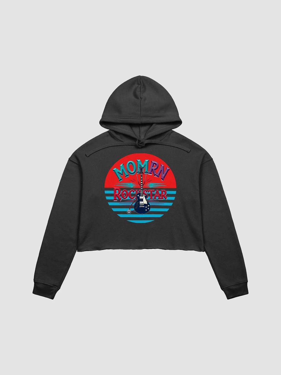 MOM RN ROCKSTAR Electric Guitar Crop Hoodie product image (6)