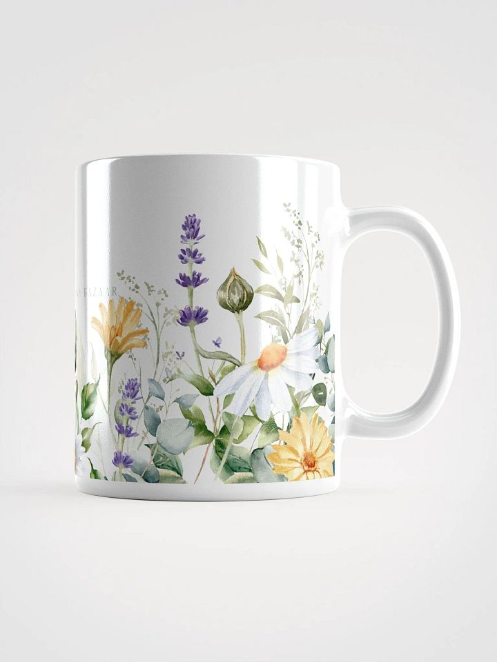 Wild Flowers White Ceramic Mug product image (2)