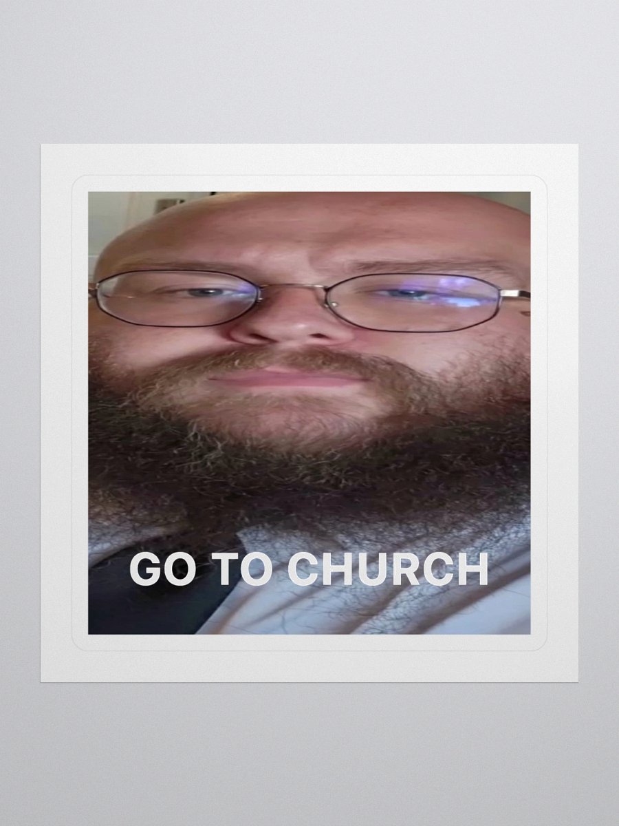 Go To Church Sticker product image (1)