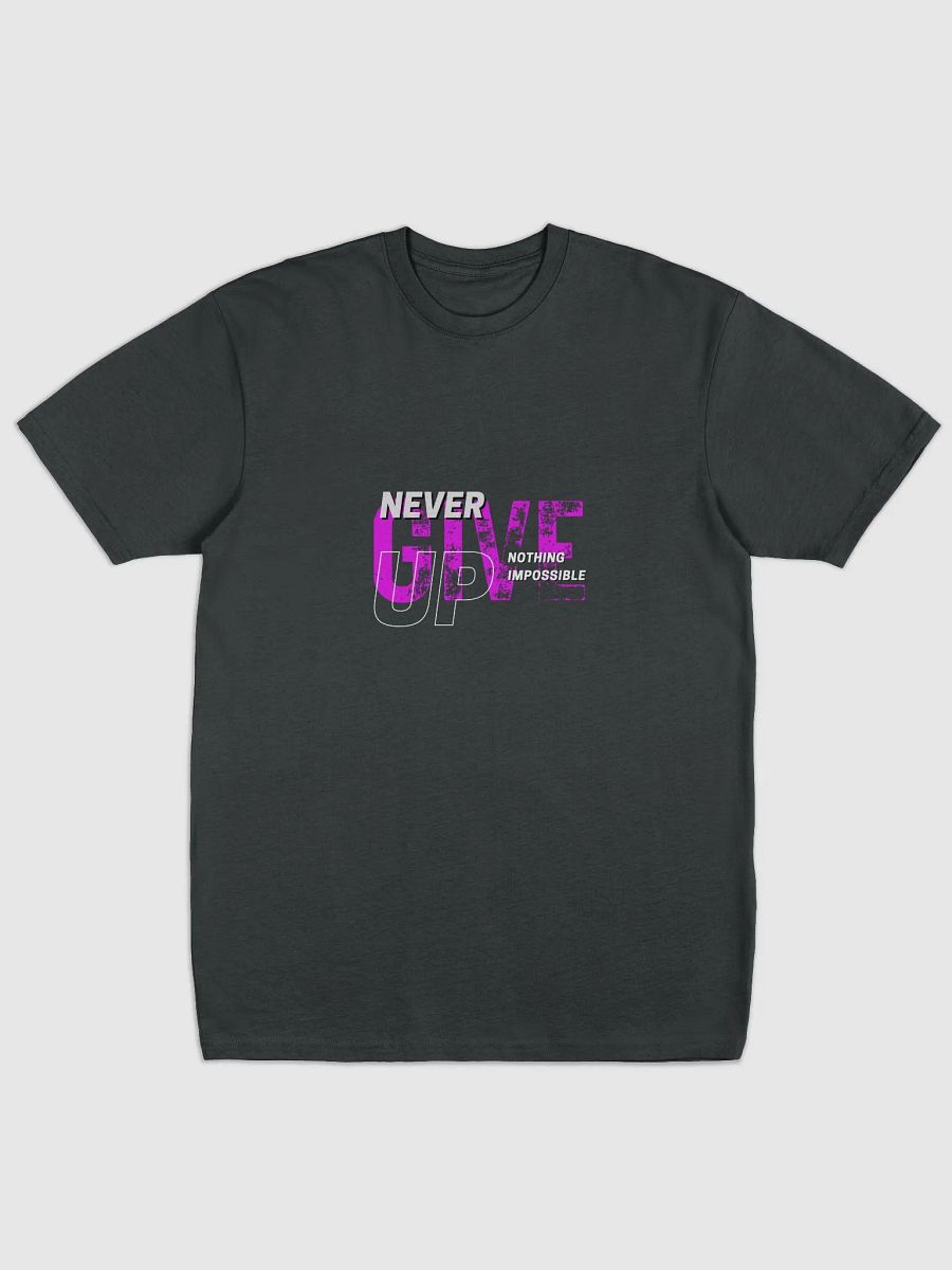 Never Give Up Distressed Motivational Tee product image (1)