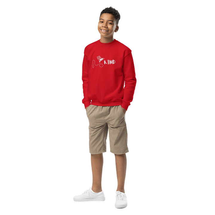 "Bee Kind" Unisex Youth Crew Neck Sweatshirt product image (5)