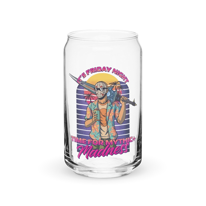 Synthwave Mythic+ Madness Can-Shaped Glass product image (1)