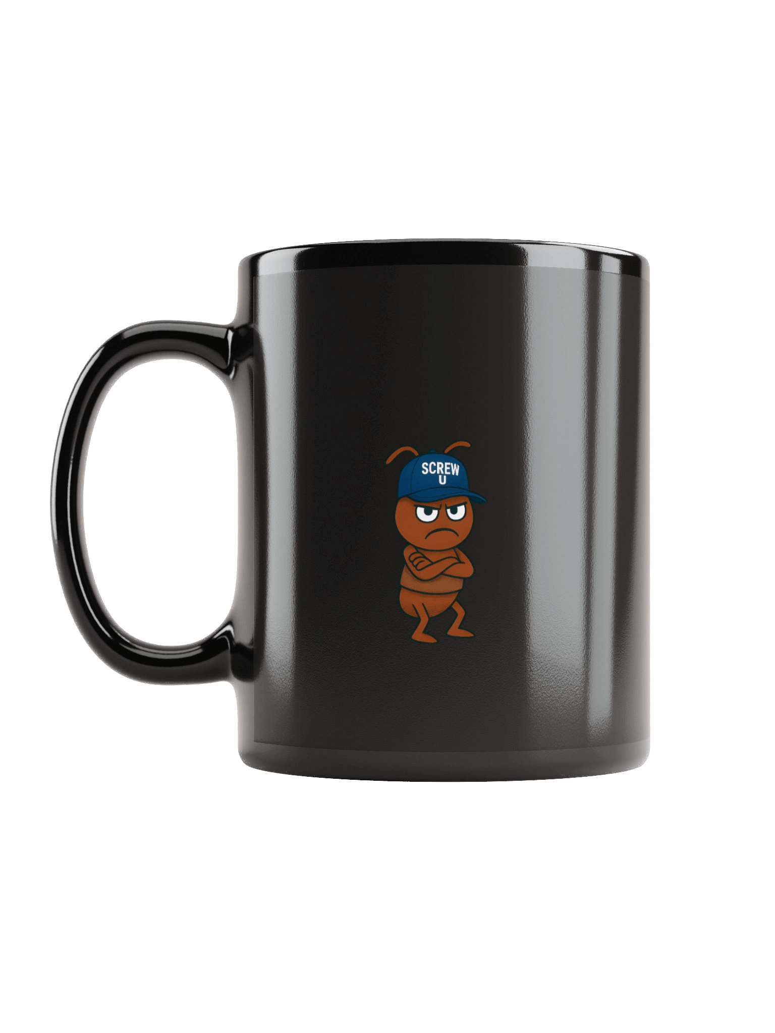 Screw U Coffee Mug by The ReluctAntz – Black product image (6)