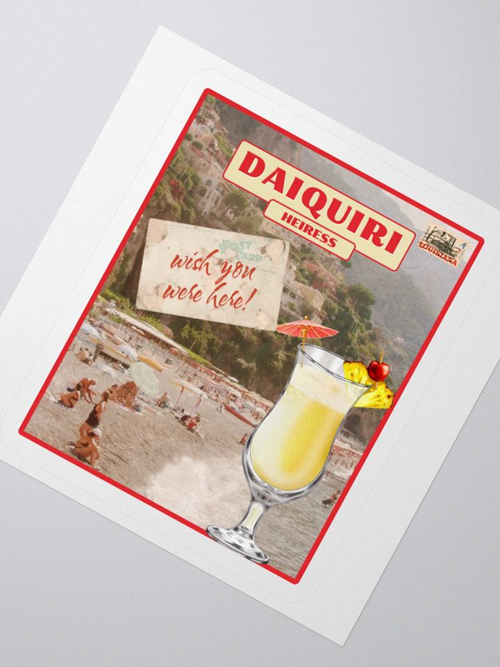 WISH YOU WERE HERE! DAIQUIRI STICKER product image (4)
