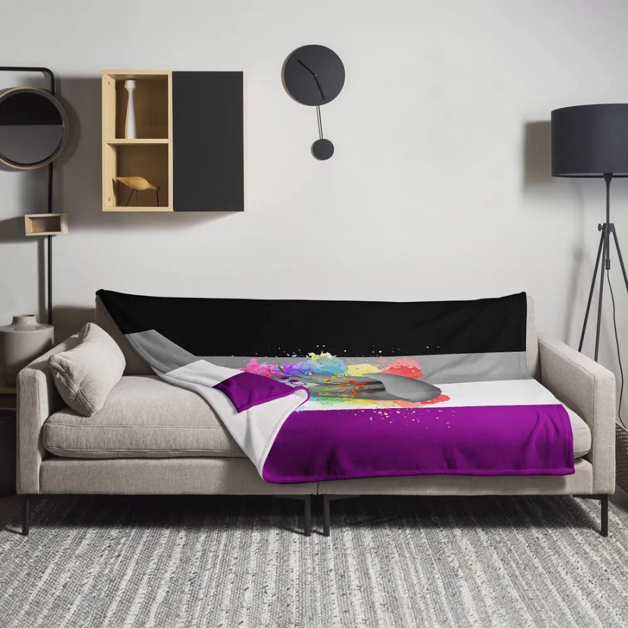 Asexual Pride Fox Blanket (2023) product image (11)
