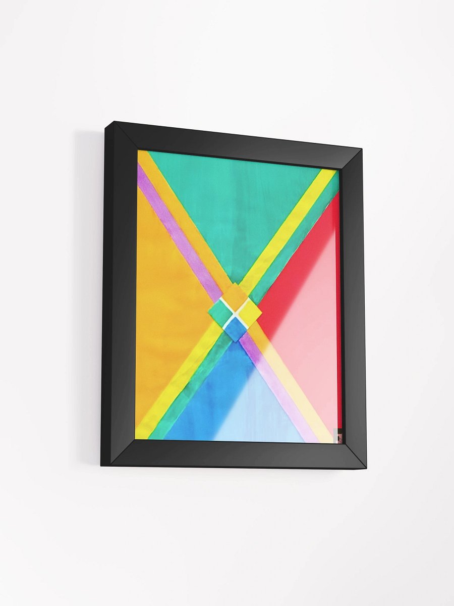 "Color Theory Study in Gauche 2020" Framed Poster Print product image (2)