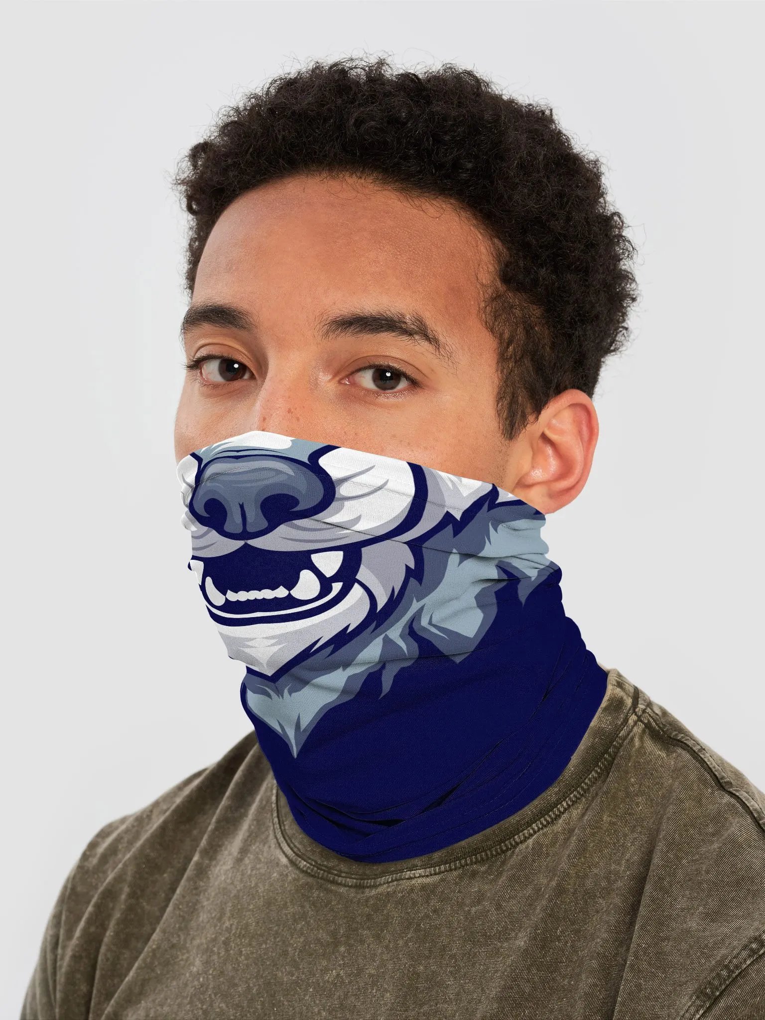 Blue Wolf Face Mask product image (2)