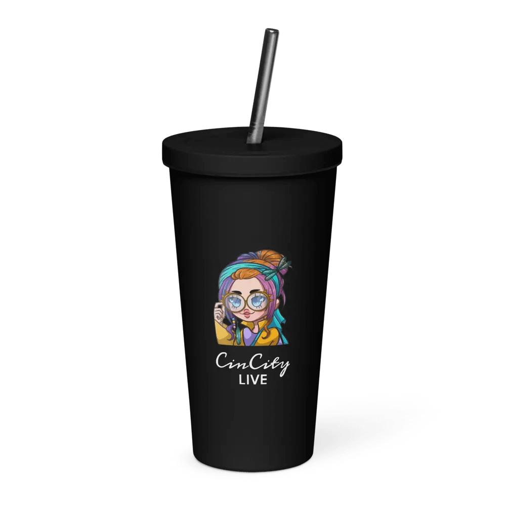 CinCityLive Insulated Tumbler w/ Straw product image (1)