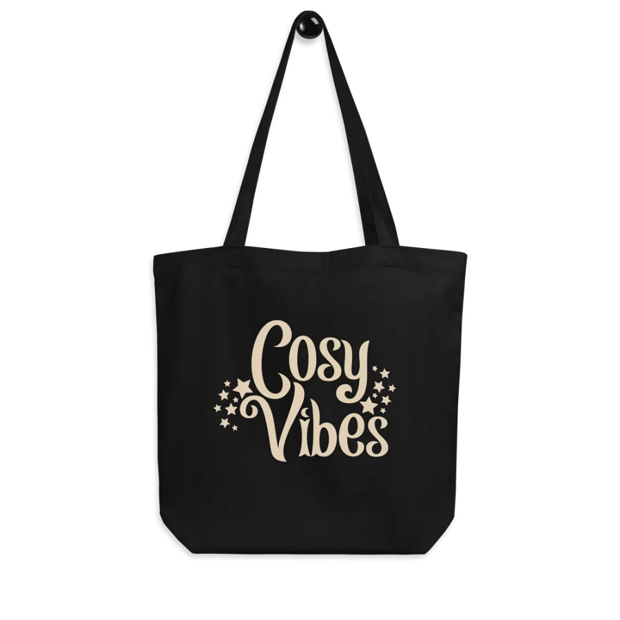 Cosy Vibes Eco Cotton Tote Bag - Black product image (7)