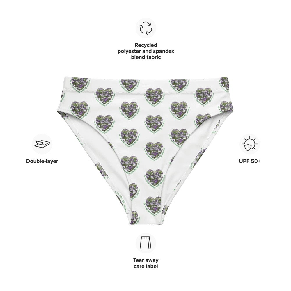 Symmetrical Shield Green All-Over Bikini Bottoms product image (9)