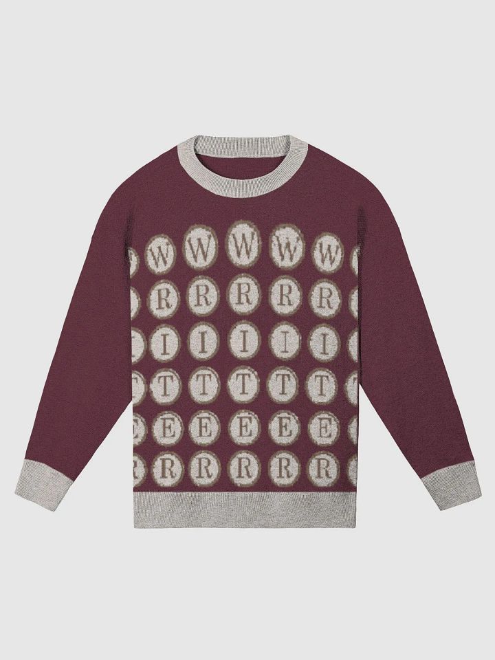 Writer Sweater in Burgundy and Sand product image (1)