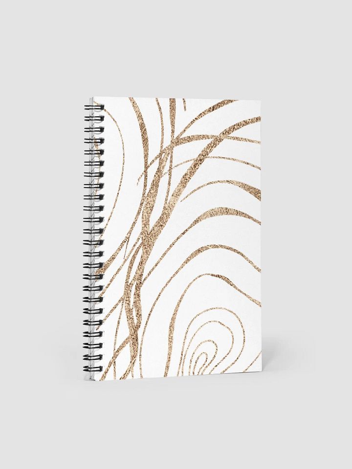 Gold Swirls Spiral Notebook product image (1)