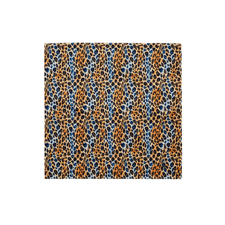 Blue Brown Leopard Bandana product image (1)