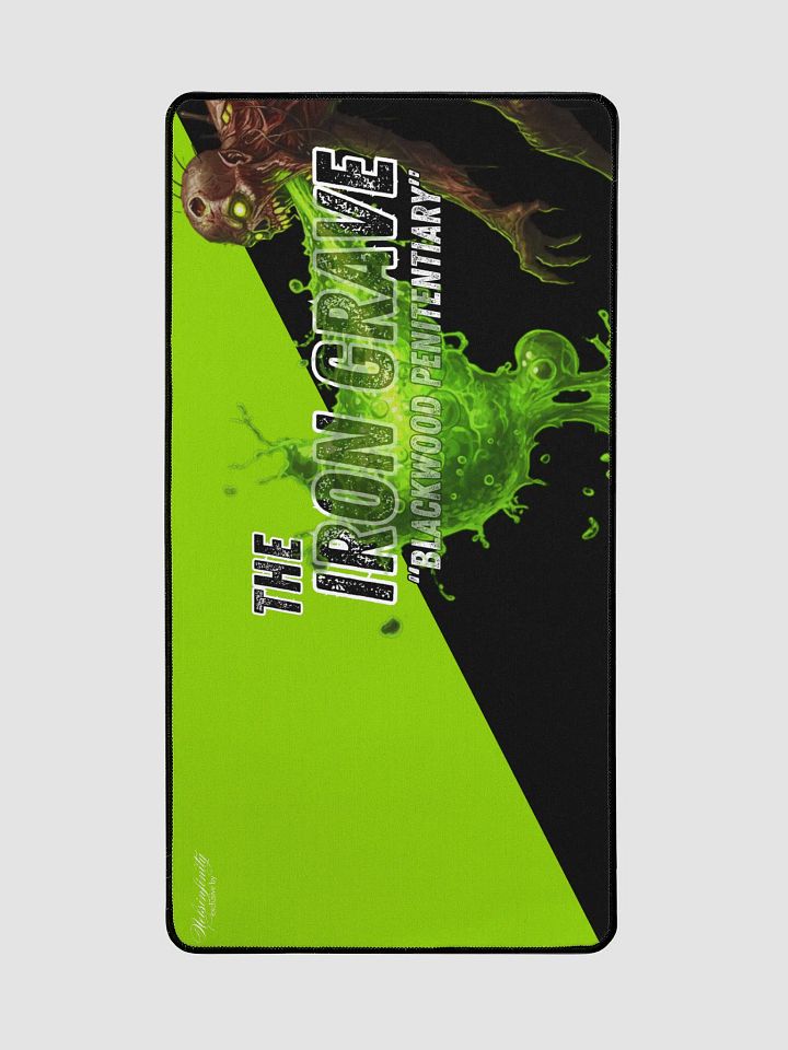 The Iron Grave - Blackwood Penitentiary - The Spitter - Black Acid Wash Desk Mat product image (2)