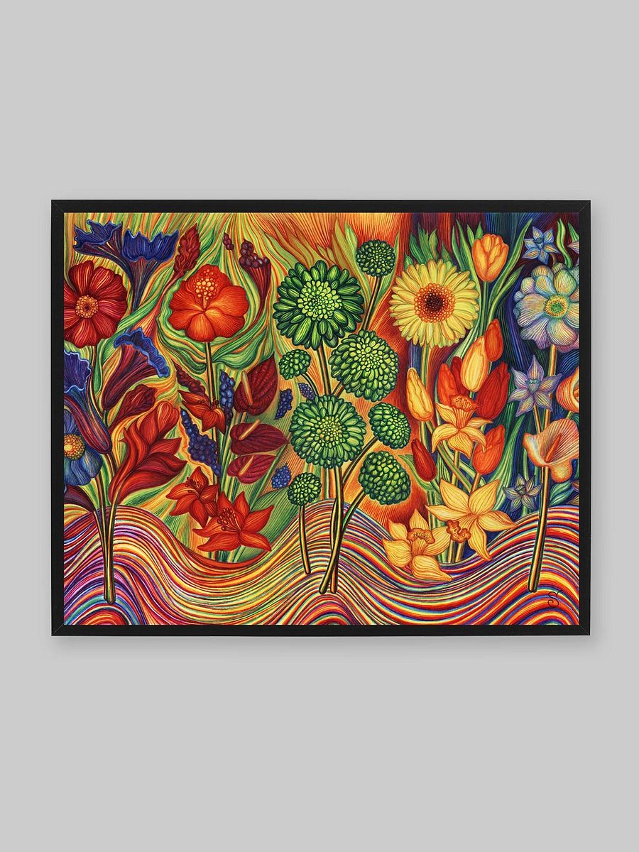 Blank Canvas: Unleash Your Artistic Vision - Multicoloured Flowers product image (2)