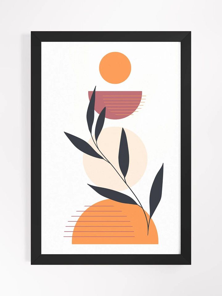 Abstract Botanical Harmony Framed Poster product image (1)