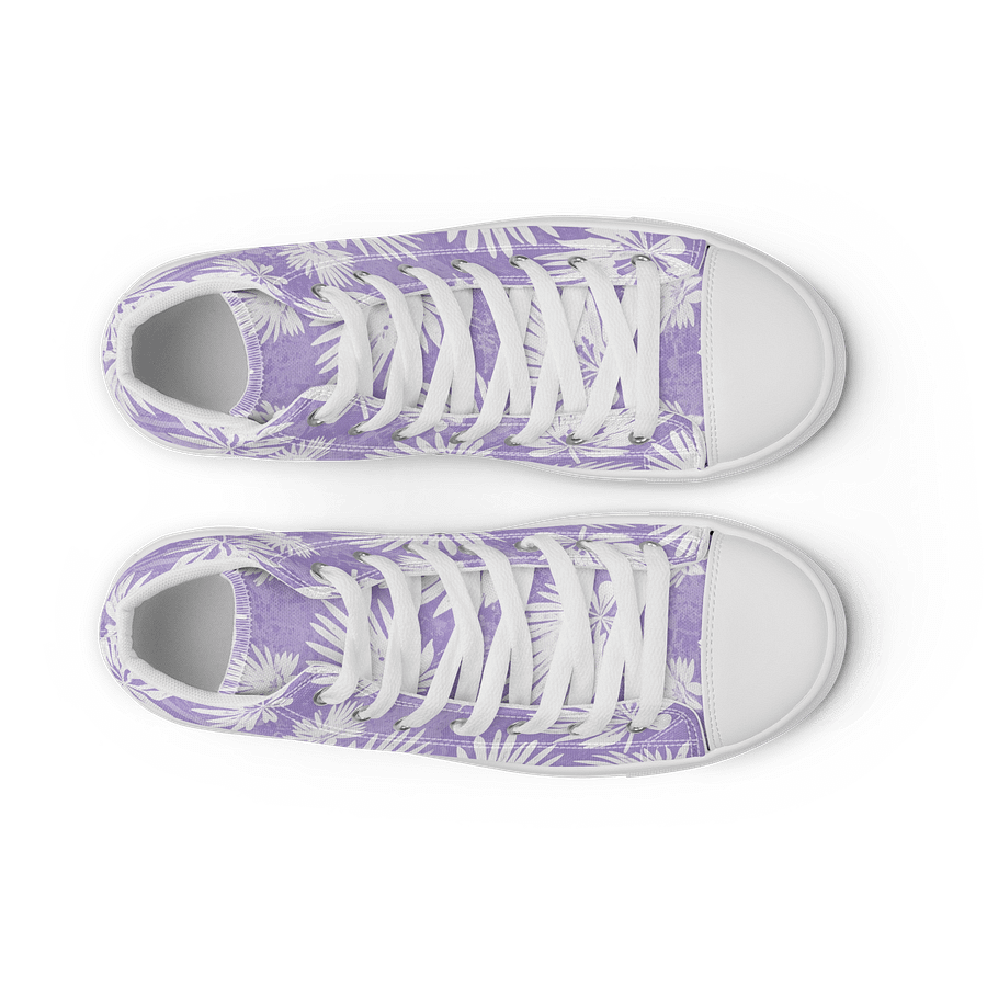 Tropical Palm High Top Canvas Shoes product image (9)
