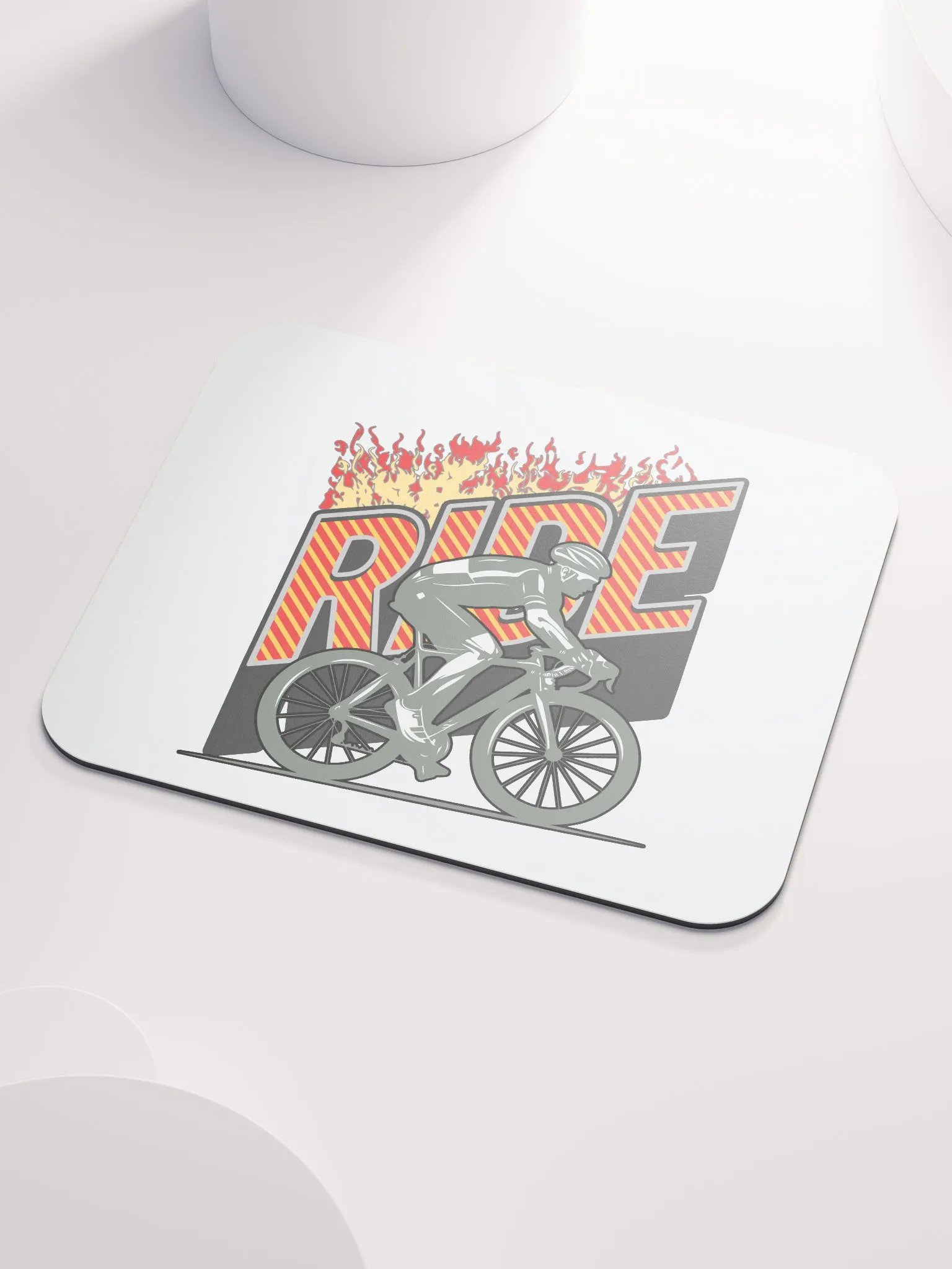 Ride Cycling Flaming Mouse Pad product image (3)