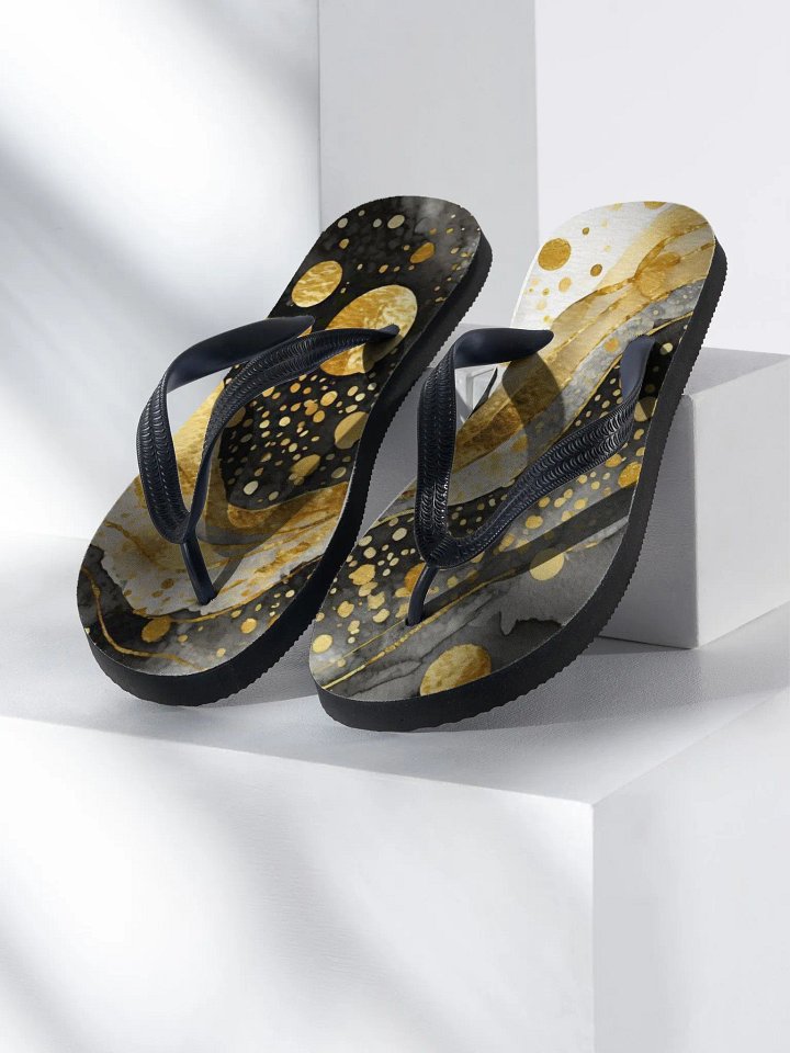 Golden Marble Luxe Flip-Flops product image (1)