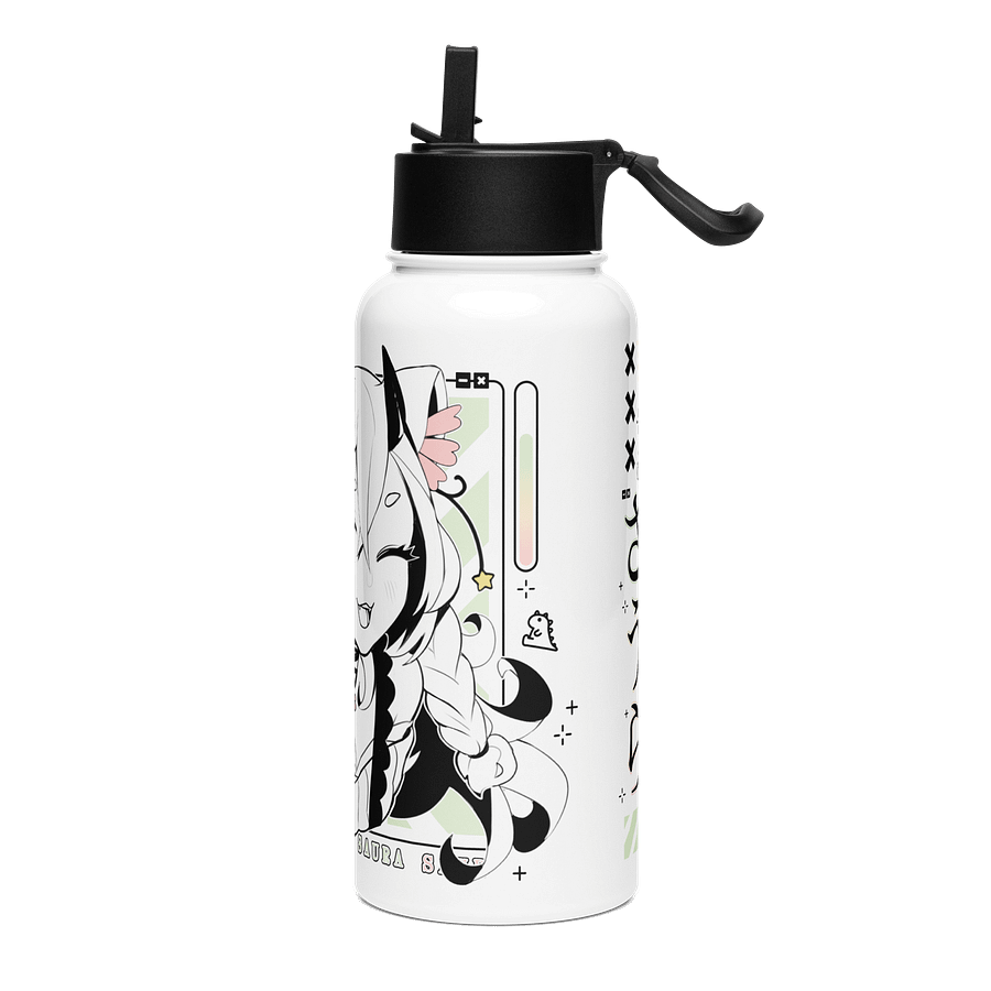 *WINK* Stainless Steel Water Bottle with a Straw Lid product image (3)