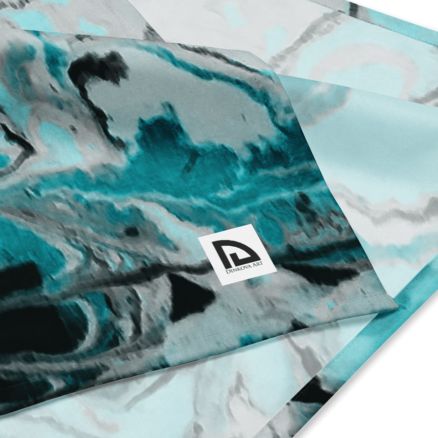 Fluid Turquoise Art Bandana product image (4)