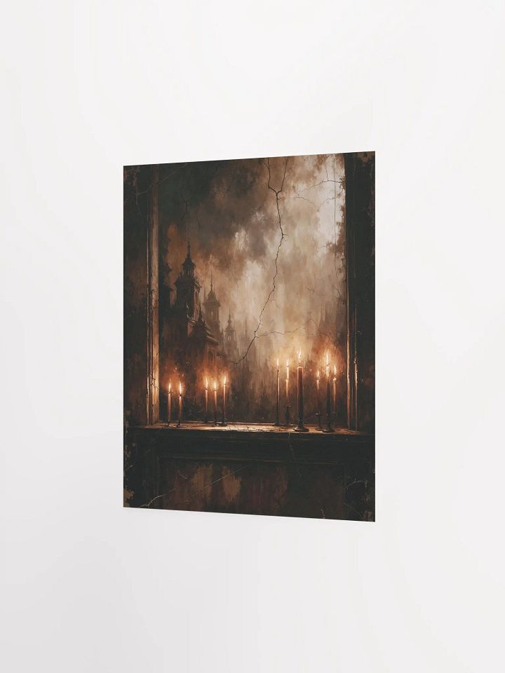 Candlelit Gothic Night Matte Poster product image (2)