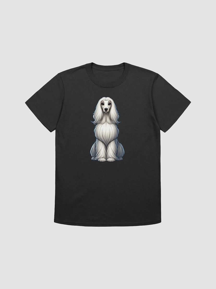 White afghan hound t-shirt unisex , Front and Back product image (1)