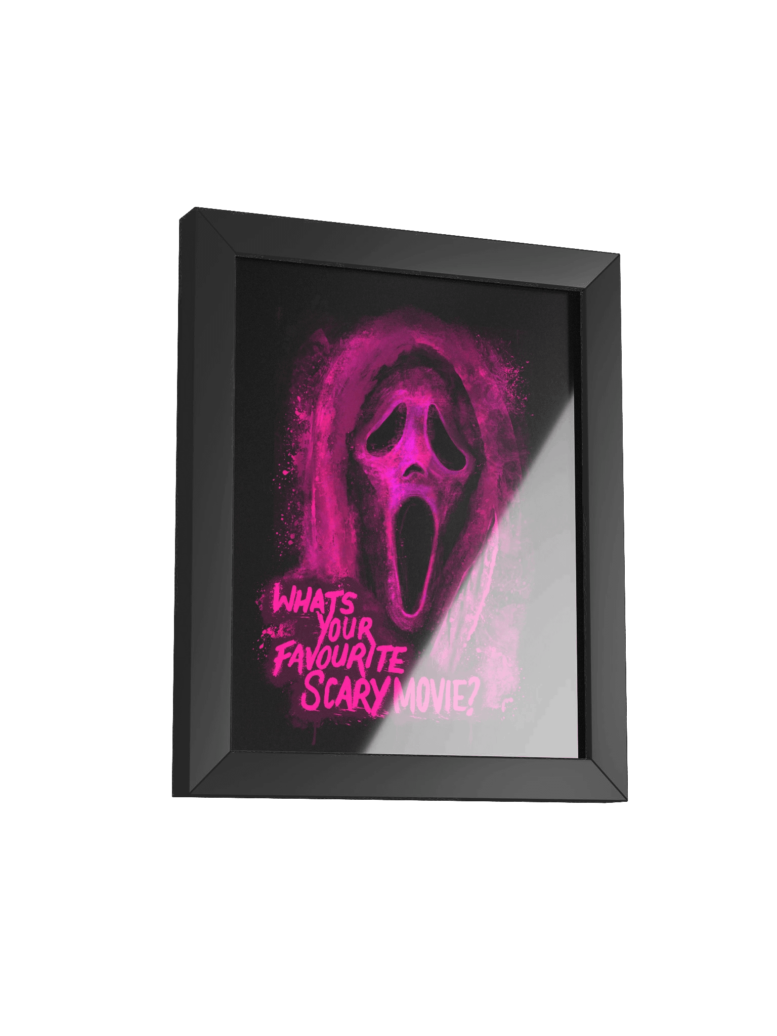 BLK Framed Ghost Face Print (Pink) product image (2)