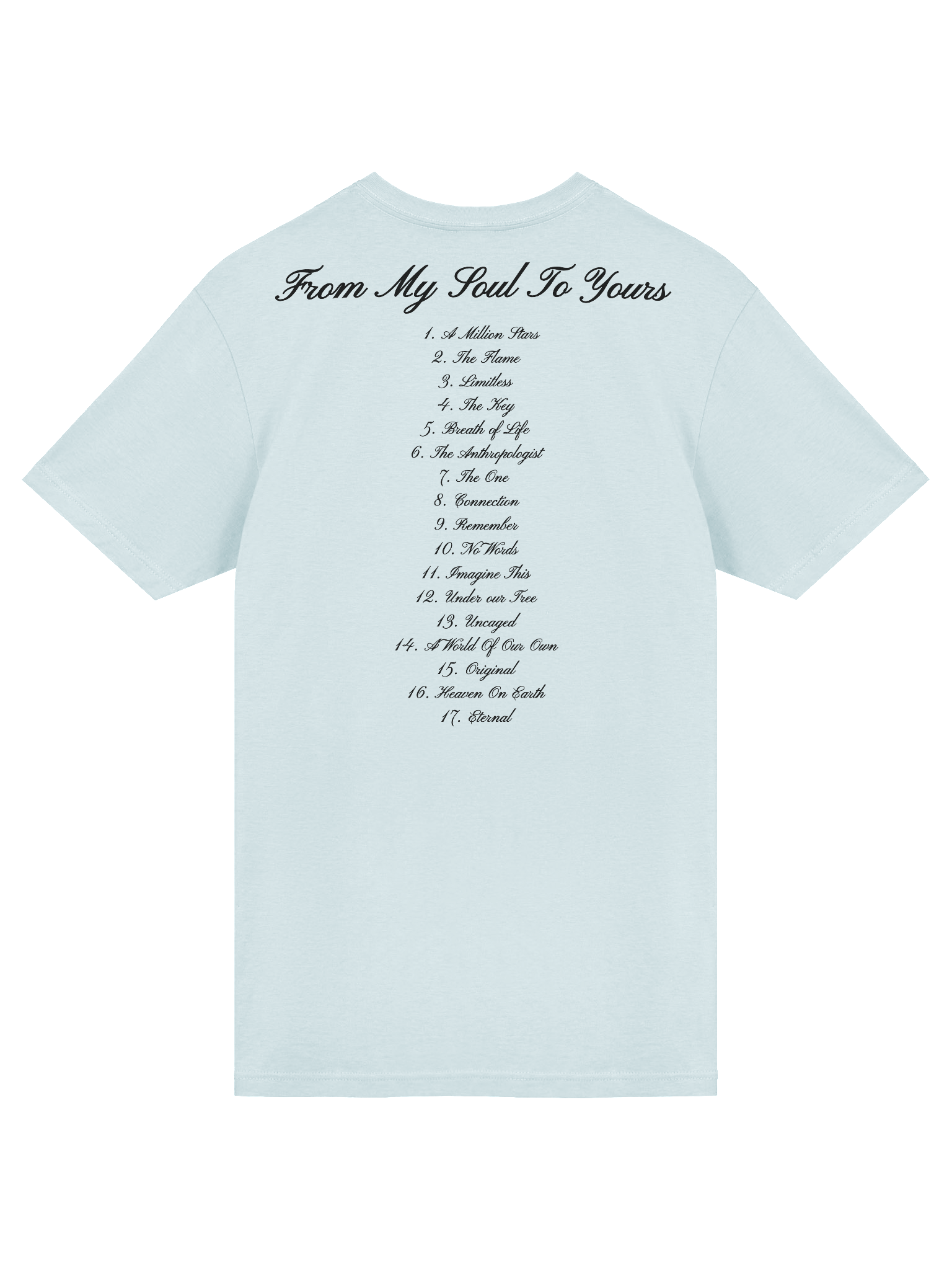 "From my soul to yours" tee (Light Blue) product image (6)
