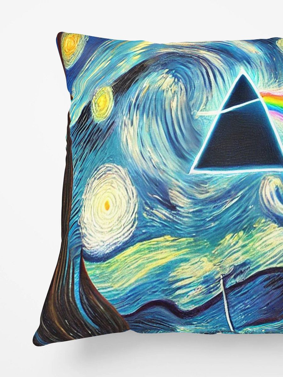 🛋️ Pink Floyd – Dark Side of the Moon Van Gogh-Inspired 18x18 Pillow product image (3)