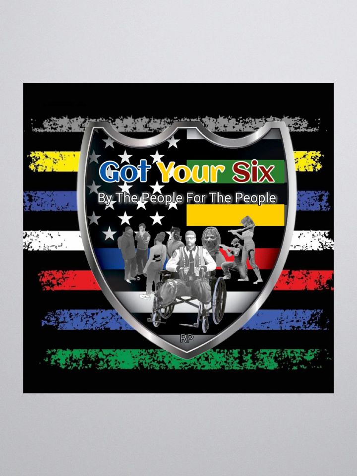Got Your Six RP Thug Life Kiss Cut Sticker product image (1)