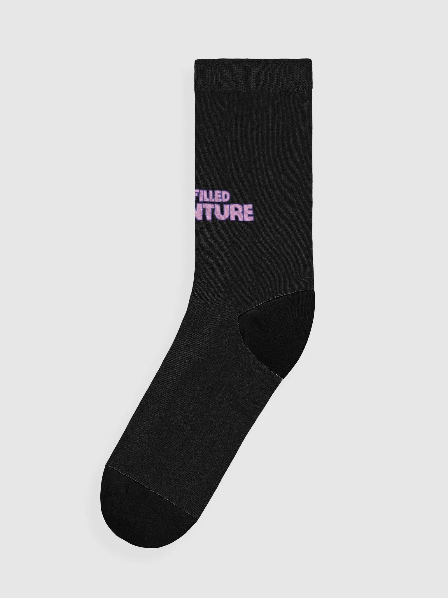 Fun Filled Adventure Black Crew Socks product image (3)