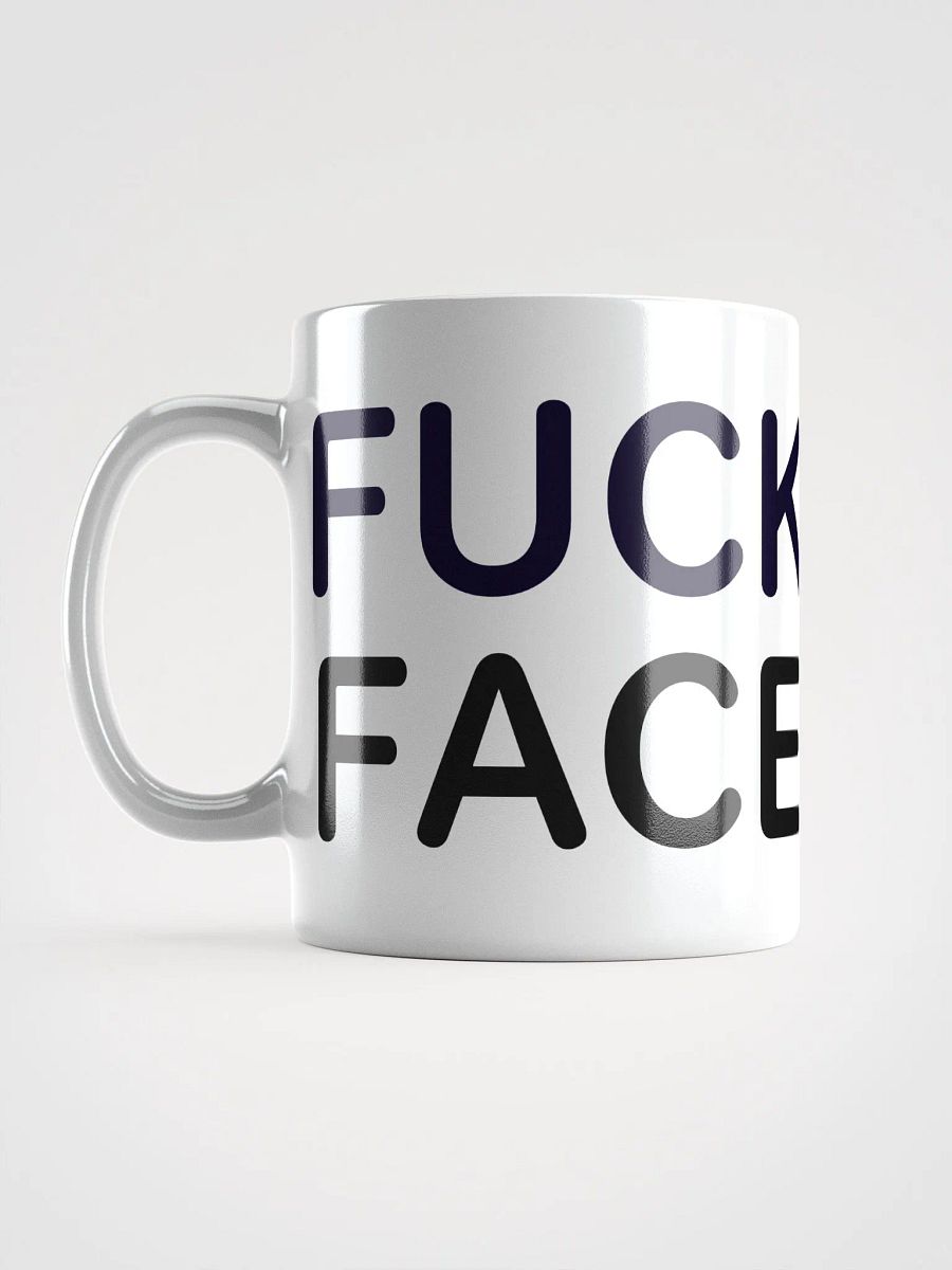 FUCKFACE Mug - Outline Edition, All white product image (7)