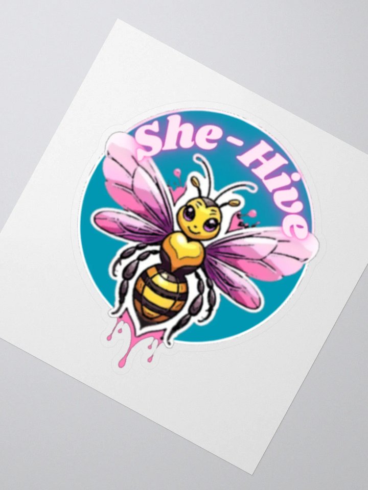 She-Hive Bee Kiss Cut Stickers product image (8)