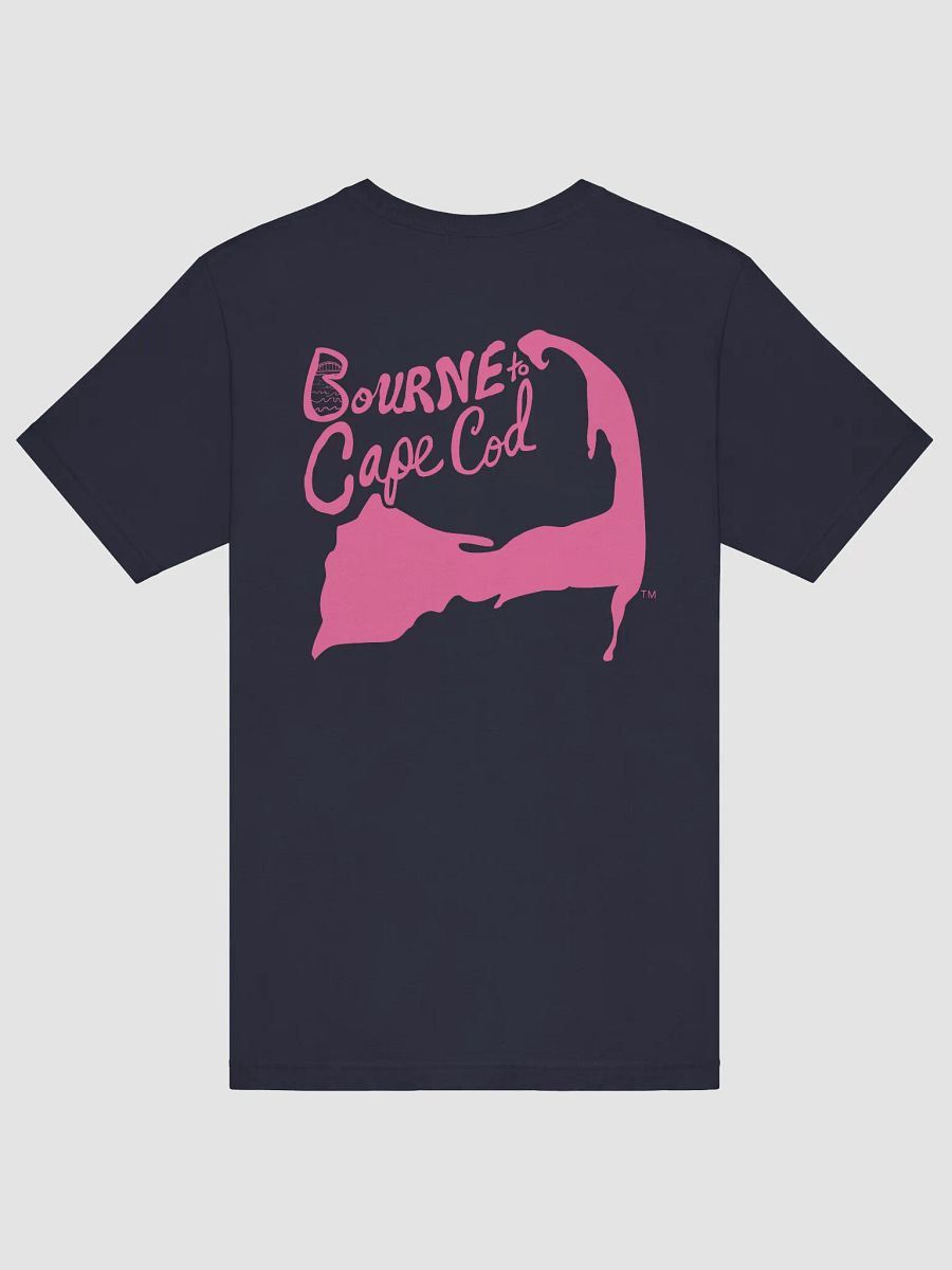 Men's | BOURNE to Cape Cod™ | Supersoft T-Shirt by Bella+Canvas | Brilliant Rose Pink Logo on Jewel Tone Colors product image (16)