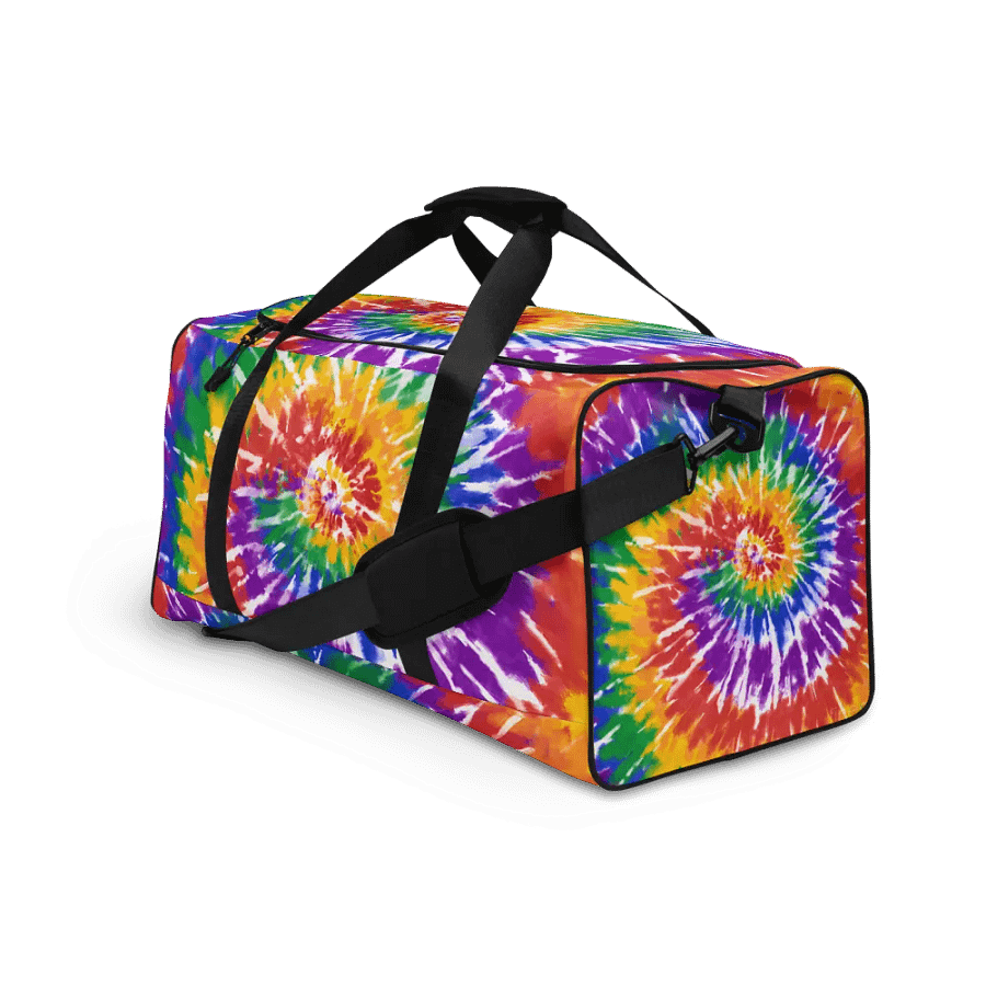 Rainbow tie dye duffle bag product image (3)