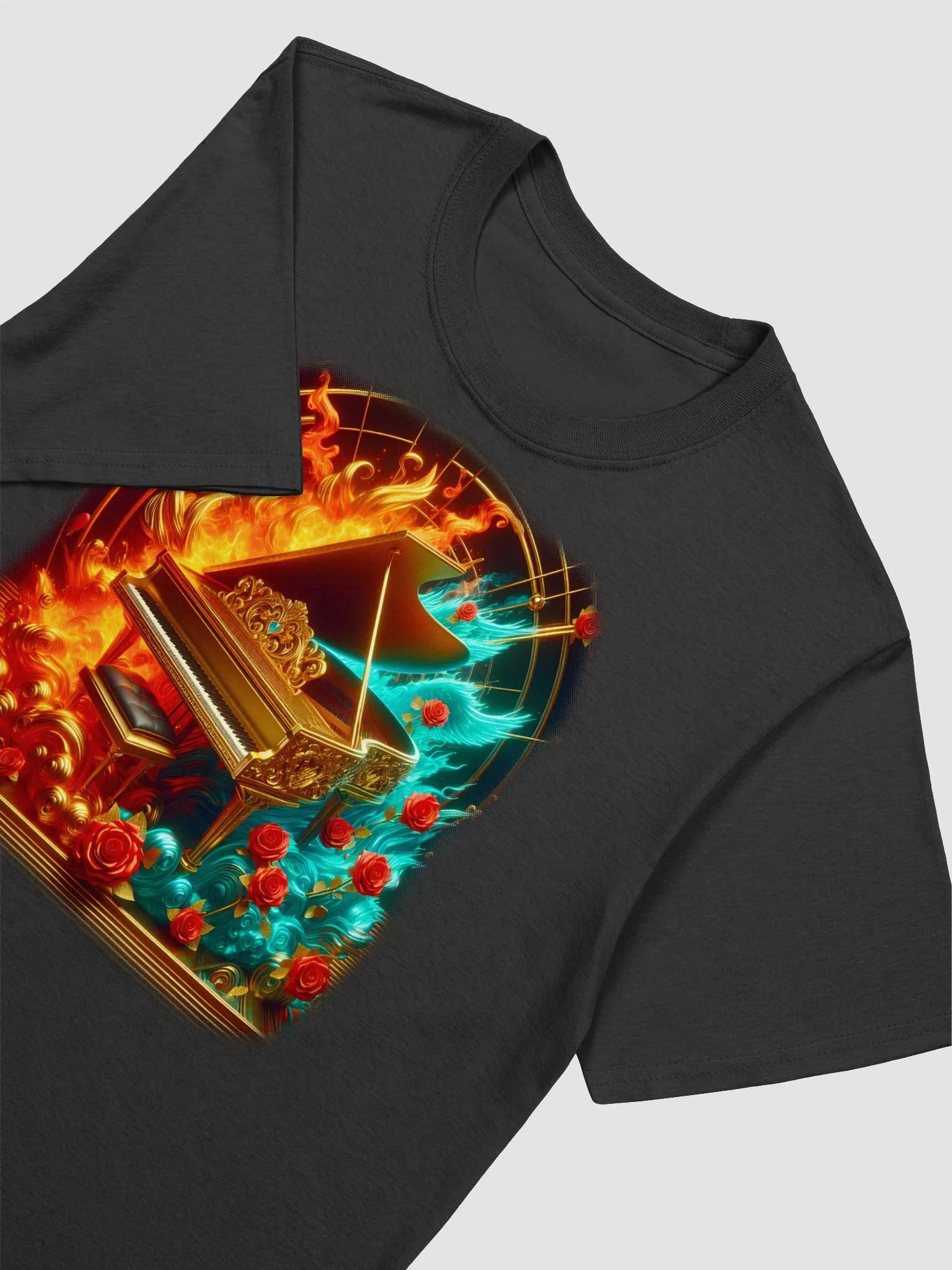 Harmony of Elements - Unisex Piano T-Shirt #22 product image (3)