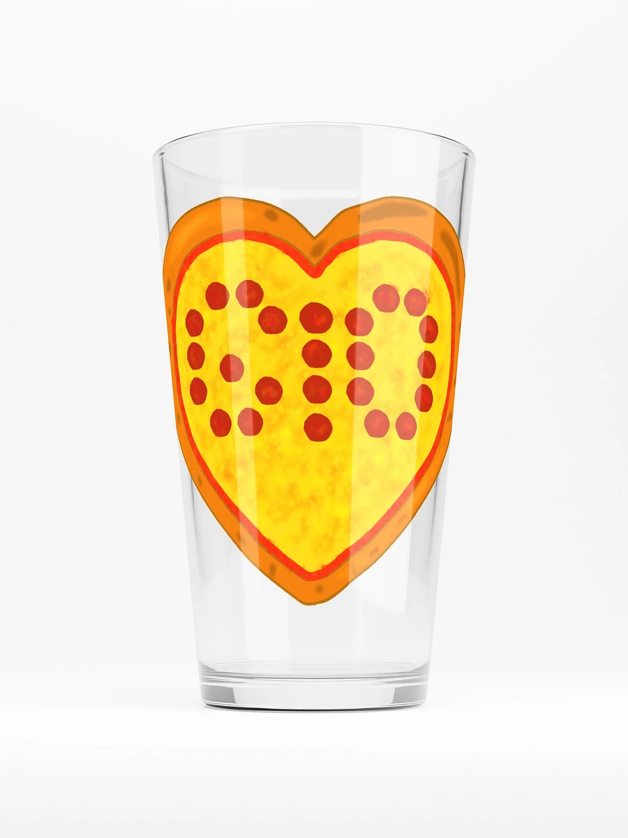 TheFirstGio Pizza Heart Pint Glass product image (1)