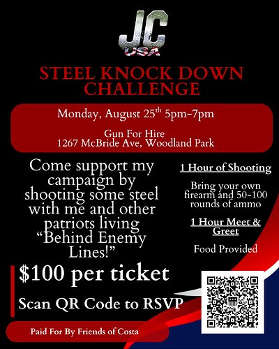 Let's Go! Come out to @gunforhire to shoot with me and our fellow red-blooded American Patriots living 