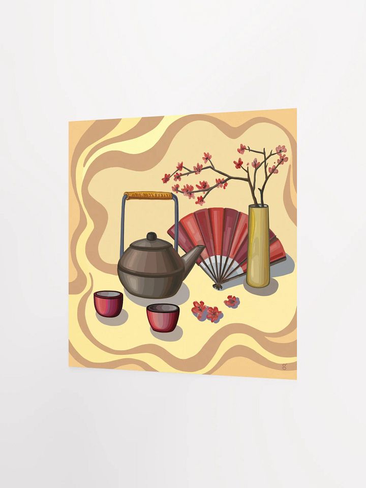 Tranquil Blossom Teatime Poster - Coffee Shop No. 7 product image (2)