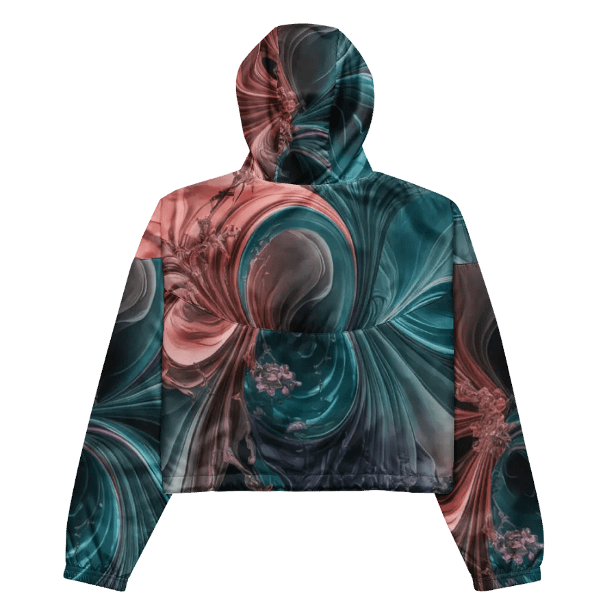 Liquid Color PT, Women's Cropped Windbreaker product image (5)
