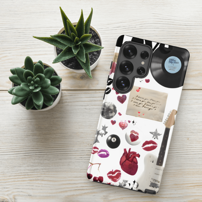 Love & Music Fusion Samsung® Tough Case Romance & Retro Vibes For Samsung product image (139)