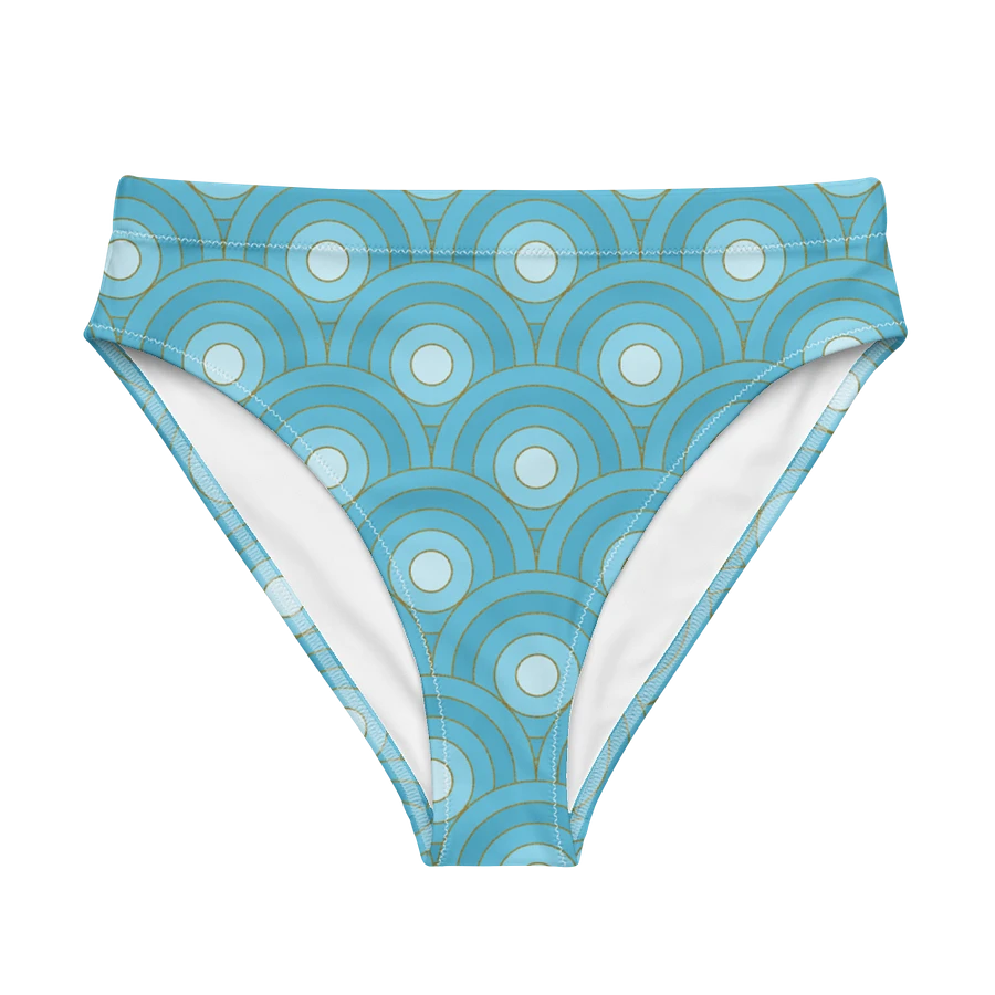 Beautiful Retro Bullseye Pattern High Waisted Bikini Bottom product image (6)