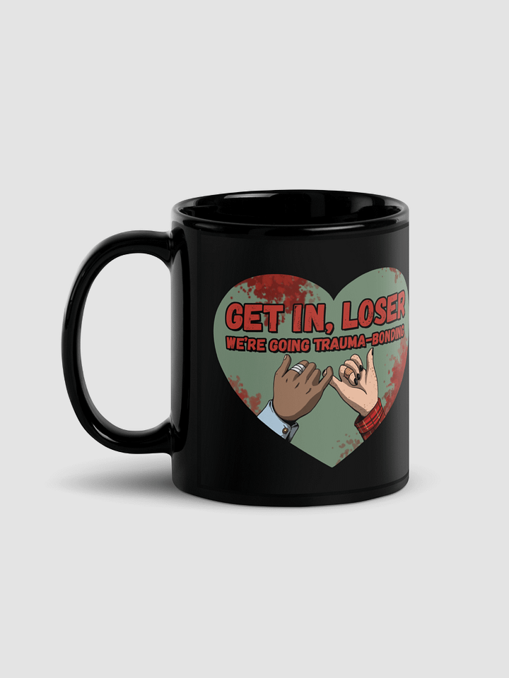 "Get In, Loser" black coffee mug product image (1)