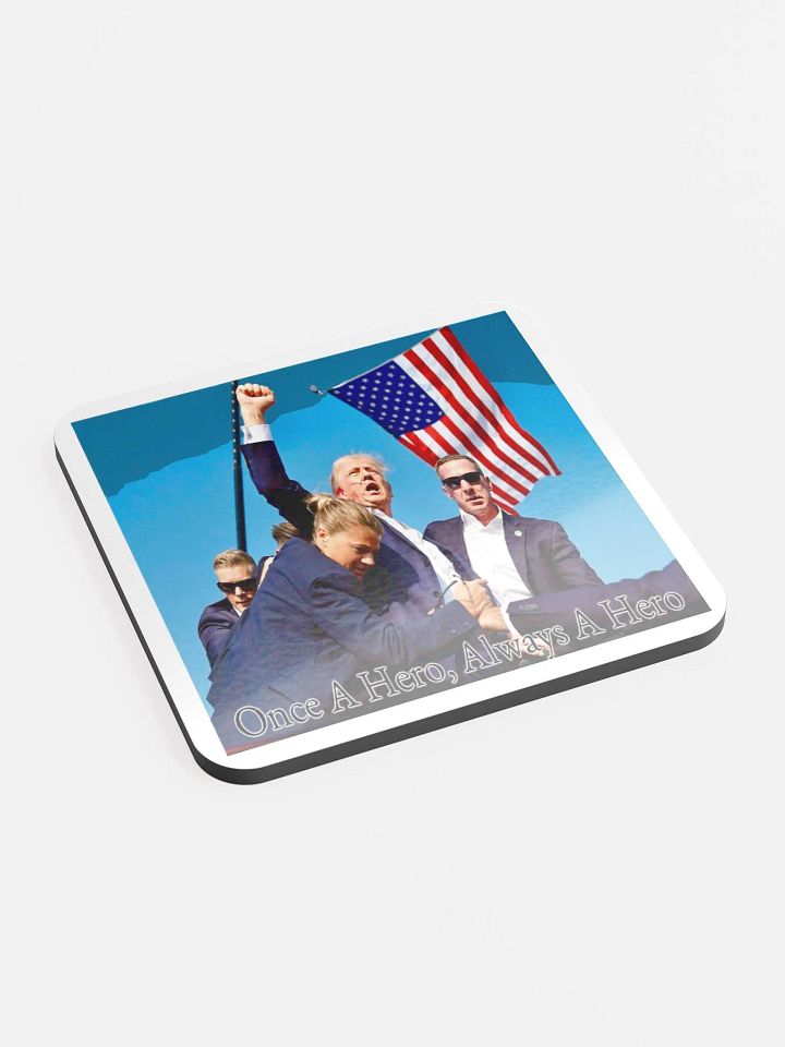 American Hero Fist Cork Coaster product image (2)