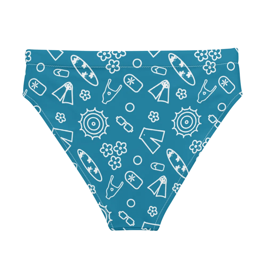Beach Necessities Pattern High Waisted Bikini Bottom product image (2)