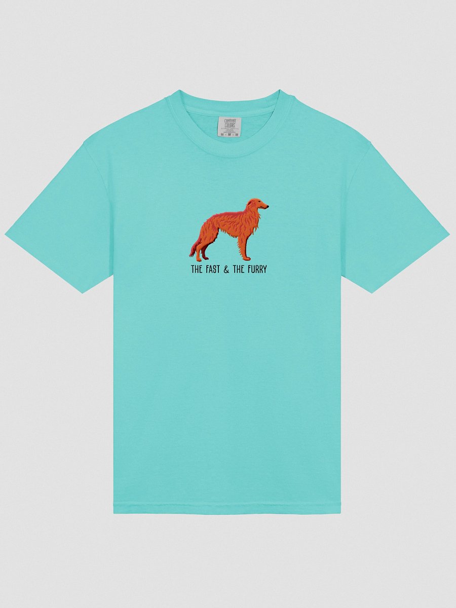The Fast & The Furry T-Shirt(Embroidered) of a Silken Windhound(Red) product image (33)