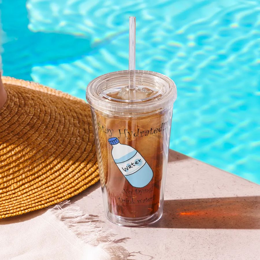 Hydrate! Clear Straw Cup product image (10)