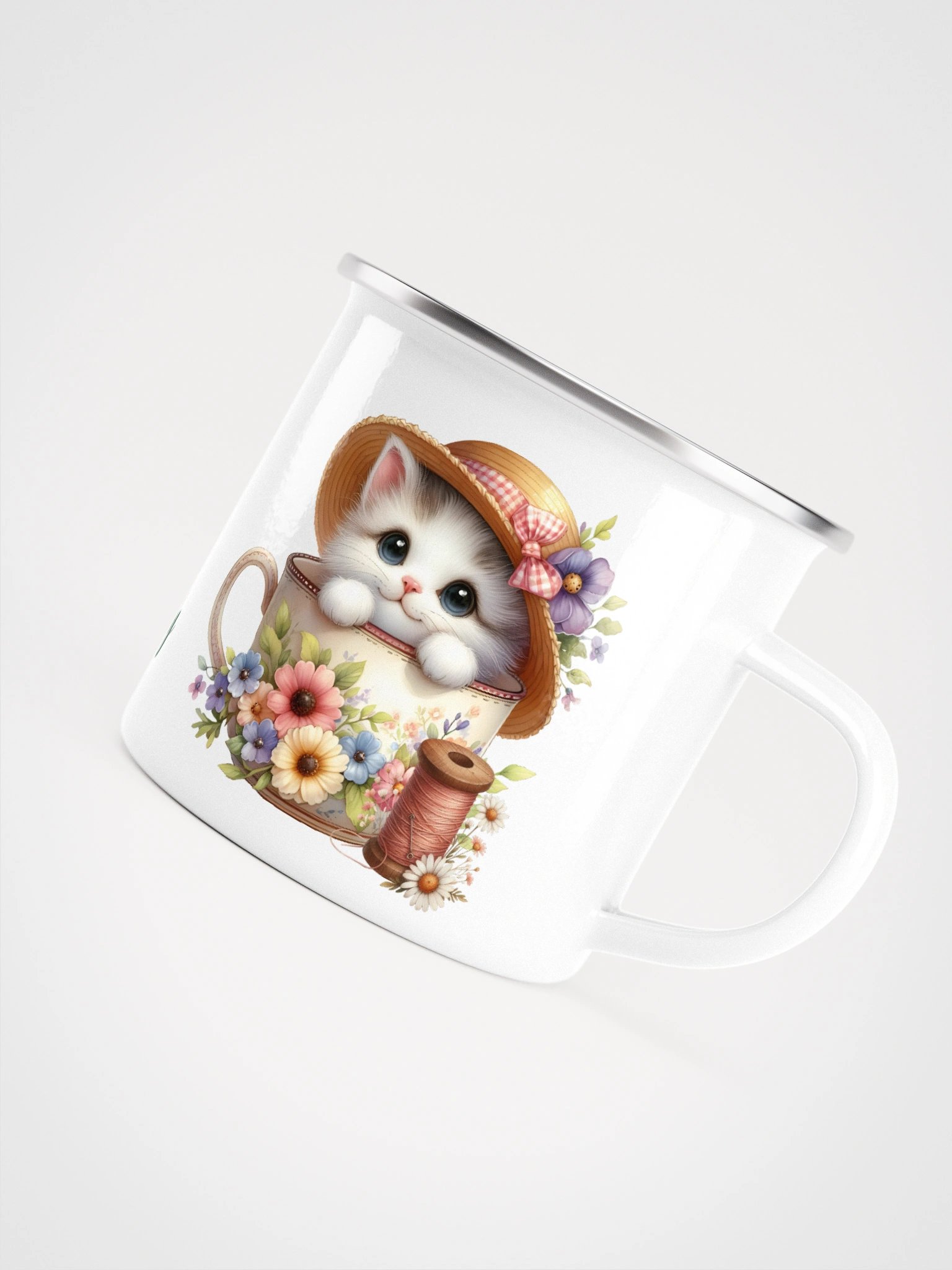 Sew Amazingly Cute Kittens Enamel Mug product image (5)