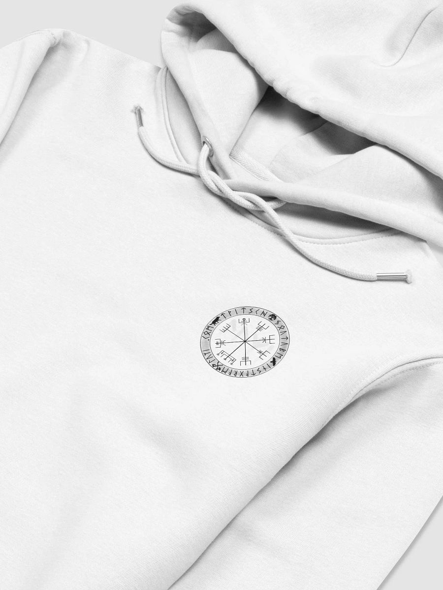 Nordische Runen | Schwarzer Vegvísir | Essential Eco Hoodie product image (9)